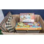 A box containing children's toys