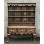 A vintage oak welsh dresser