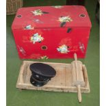 A child's toy box and other items