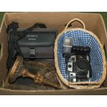 A cine camera, a camera other items