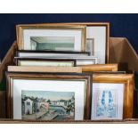 A quantity of framed prints