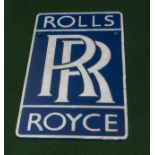 A cast Rolls Royce wall plaque