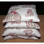 Four scatter cushions