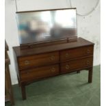 A mahogany dressing table