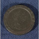 A George III cartwheel penny dated 1797