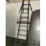 An adjustable ladder