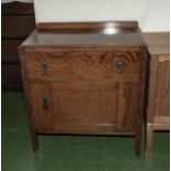 An oak cabinet