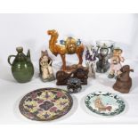 A collection of assorted pottery items