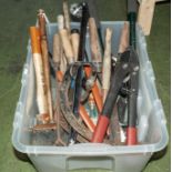 A box of assorted tools