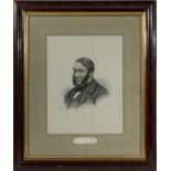 A mahogany framed lithograph by G B Black dated 1876