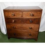 A Victorian mahogany chest