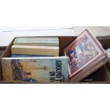 A box containing children's books