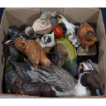 A small box of animal figures