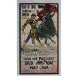 A Spanish Bull Fighting poster