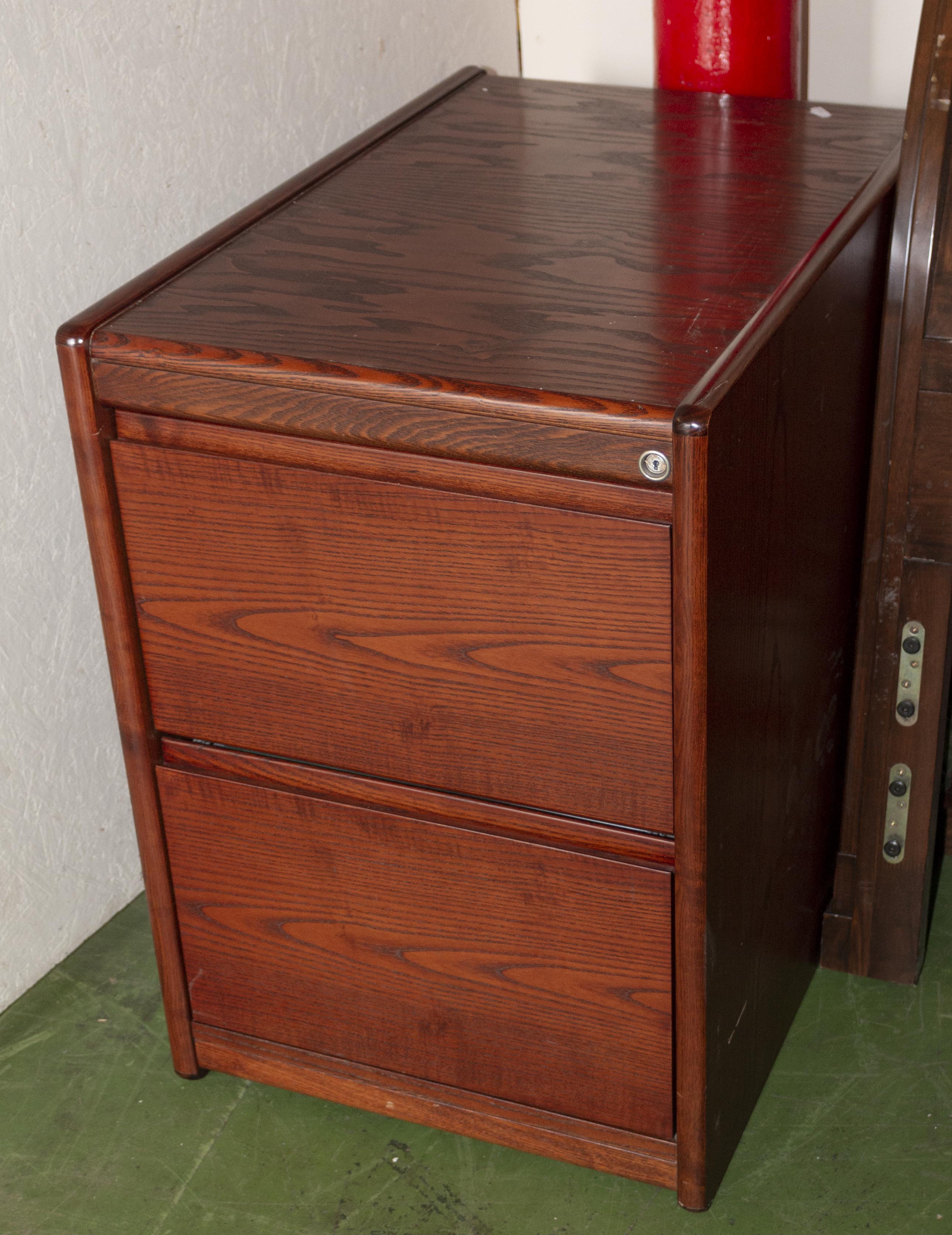 A two drawer filling cabinet