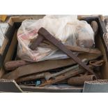A box of vintage tools