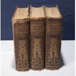 Three volumes of Gibbon's Roman Empire