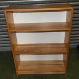 A pine bookcase