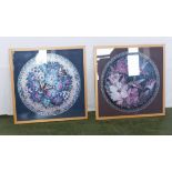 Two framed jigsaw puzzles