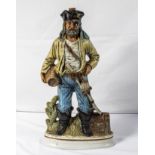 A vintage ceramic Pirate decanter