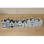 Ten KLM miniature houses