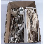 A box containing cutlery