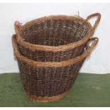 Two log baskets