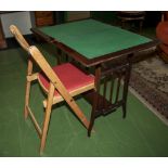 Card table and chair