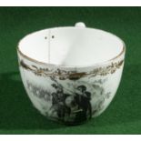 A British porcelain (possibly Scottish) cup decorated with William Wallace