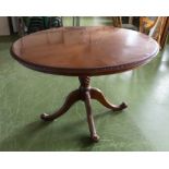 A round mahogany table