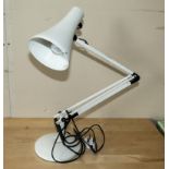 An anglepoise lamp