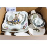 A selection of porcelain tea ware
