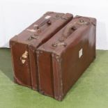 Two vintage suitcases