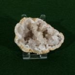 Half crystal geode with stand