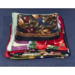 Five designer silk scarves including Talbot's, Coach and Aquascutum