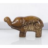 Chinese jade carving of an elephant