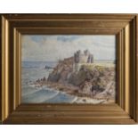 F. A. Moloney (1930-1938) a gilt framed watercolour entitled Tantallon Castle signed, 25cm x 34cm