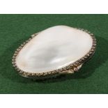 Polished clamshell purse