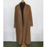 A lady's 100% Vicuna wool coat, 1960's, tailored by Gotham New York