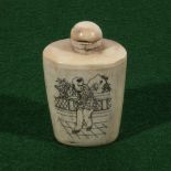 A Chinese bone scent bottle