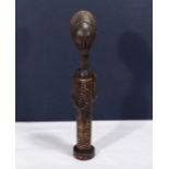 Carved wood African figure