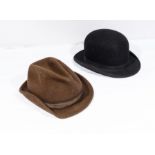 A bowler hat and a trilby