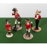 Three Border Fine Arts Reynard Estate figures and one other