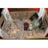 A box containing glass ware