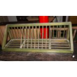 A vintage plate rack