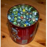 A tin of marbles