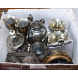 A box of metal ware