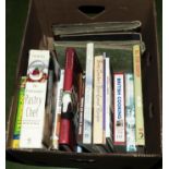 A box of cookery books