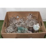 A box of glass ware