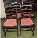 Four dining chairs